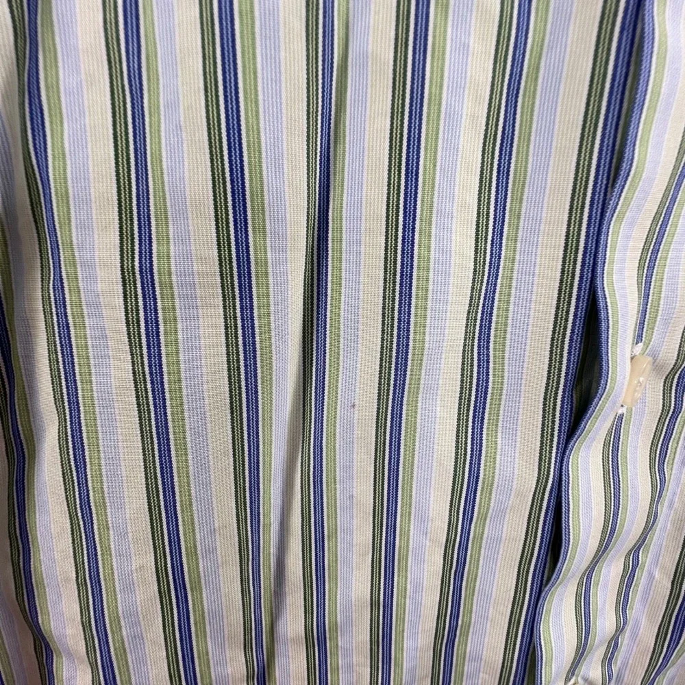 J Crew Mens Striped Button Down Long Sleeve Casual Dress Shirt‎ Size L